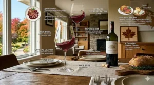 Illustration demonstrating the durability of dishwasher-safe crystal Bordeaux wine glasses for easy cleaning.