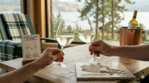 Schéma détaillé de la structure cristalline flexible et de la technologie de bord résistant aux éclats utilisée dans la fabrication des verres pour Sauvignon Blanc haut de gamme.