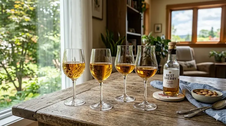 The best sherry glasses for Canadian dining. Les meilleurs verres à xérès pour les repas canadiens.