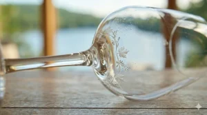 Single crystal pinot grigio wine glass with a thin rim.
