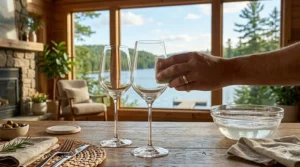 Dishwasher-safe pinot grigio wine glasses for daily use.