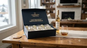 Modern stemless wine glasses set for casual hosting.