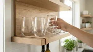 Luxury stemless wine glasses set in gift-ready packaging