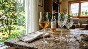 Traditional copita sherry glass for tasting. Verre à xérès copita traditionnel pour la dégustation.