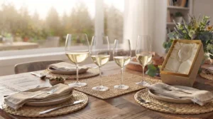Set of affordable wine glasses presented in premium gift packaging.