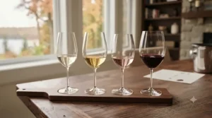 Stylish Riedel water tumbler matching a contemporary table setting.