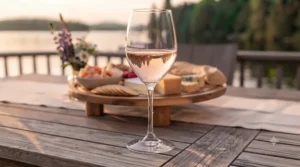 Close-up illustration highlighting the brilliant clarity and durable stem design of fine crystal glassware.