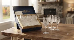 A diverse crystal wine glasses gift set including specialized bowls for both red and white varietals.